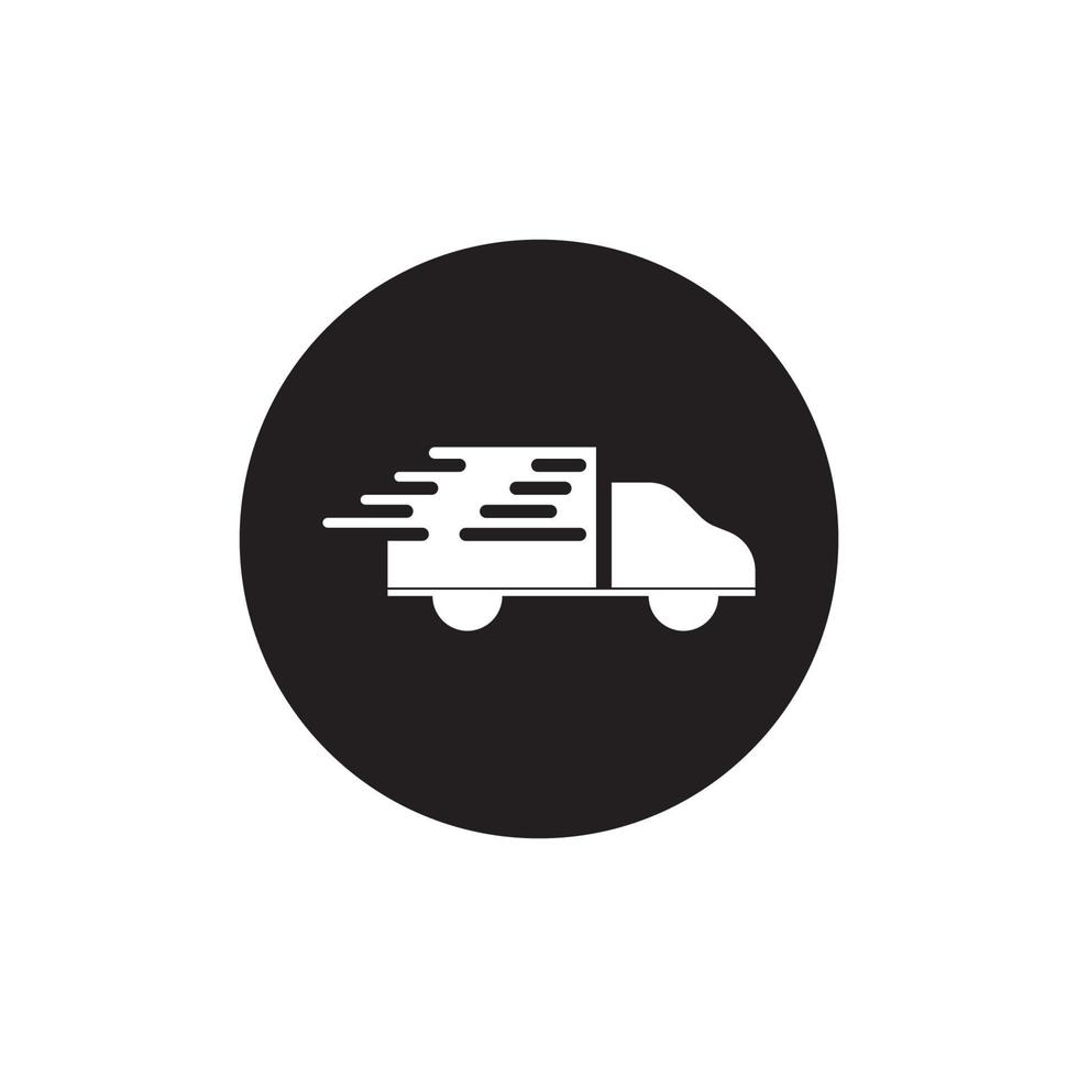 leverans lastbil logotyp vektor illustration formgivningsmall