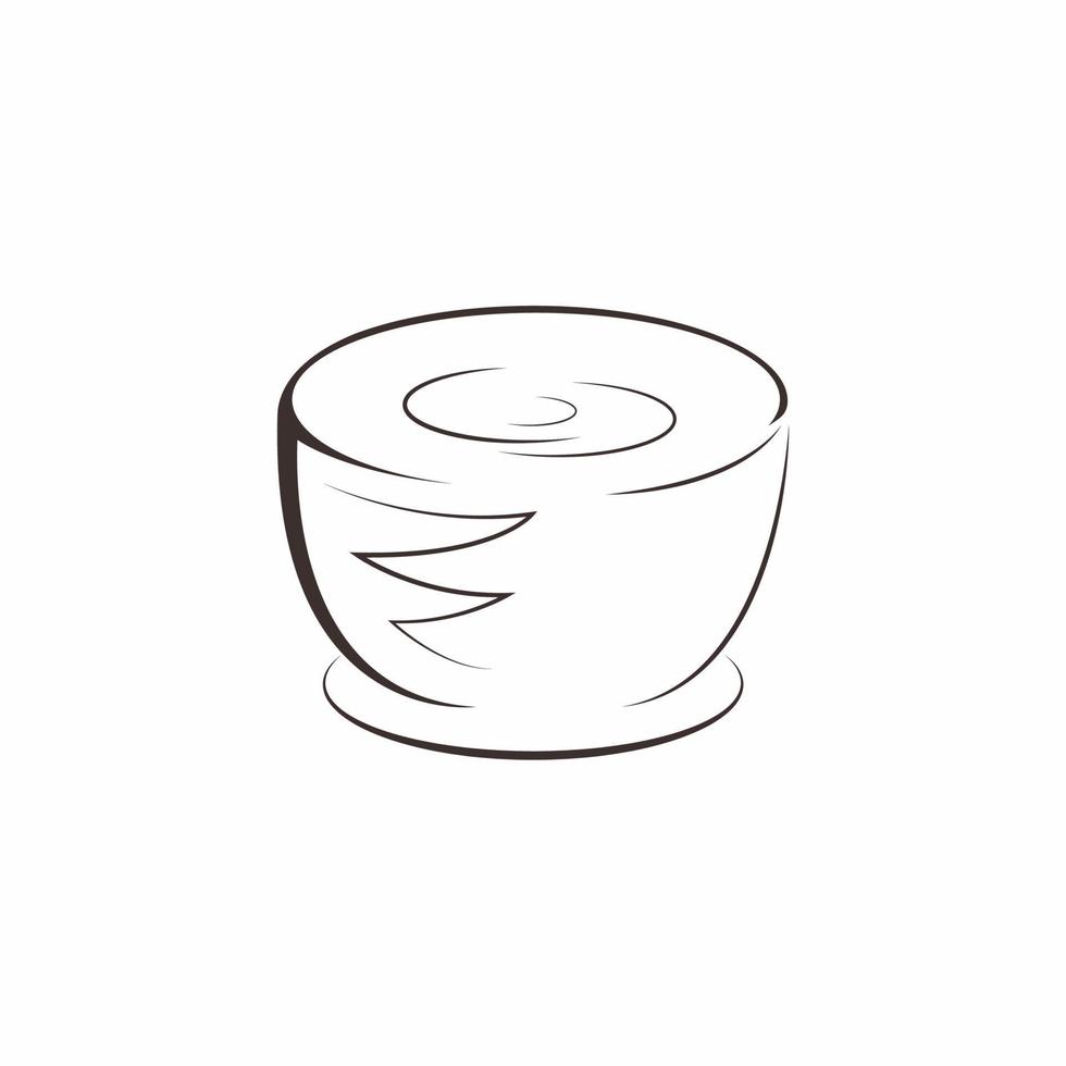 elegantes Kaffeetassen-Vektordesign vektor