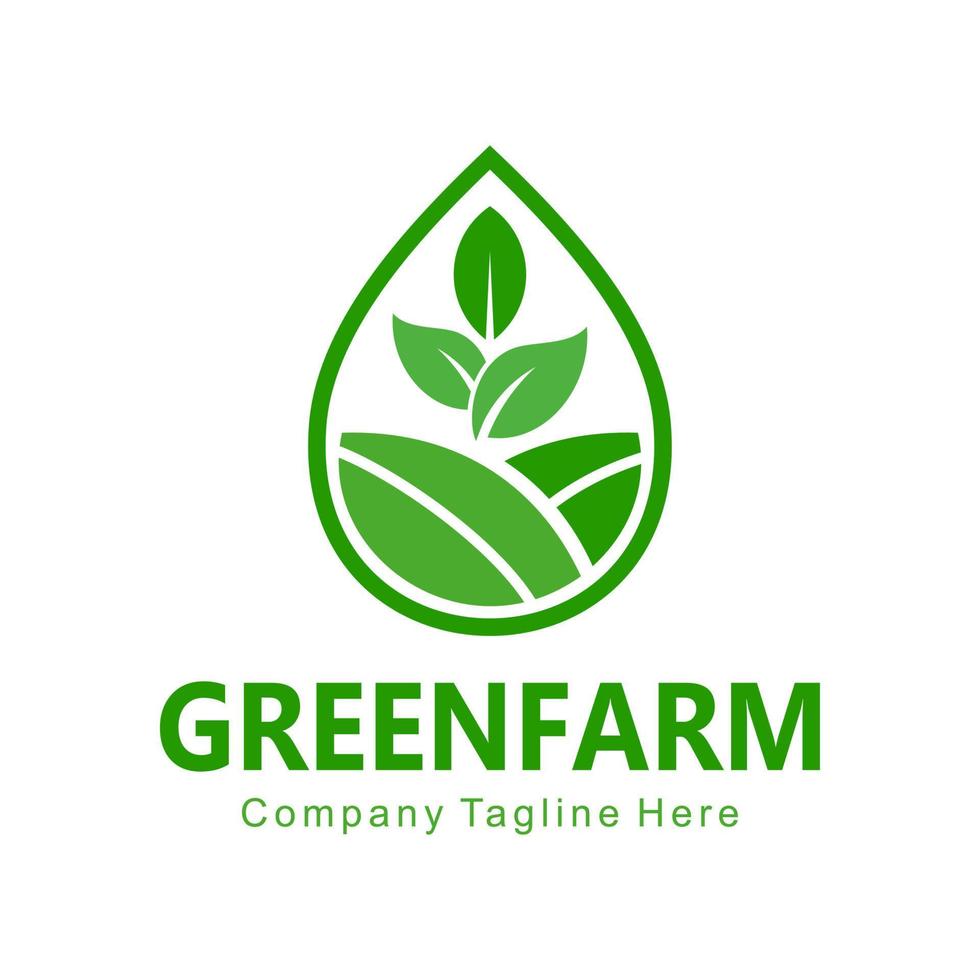 Grünes Farm-Logo vektor