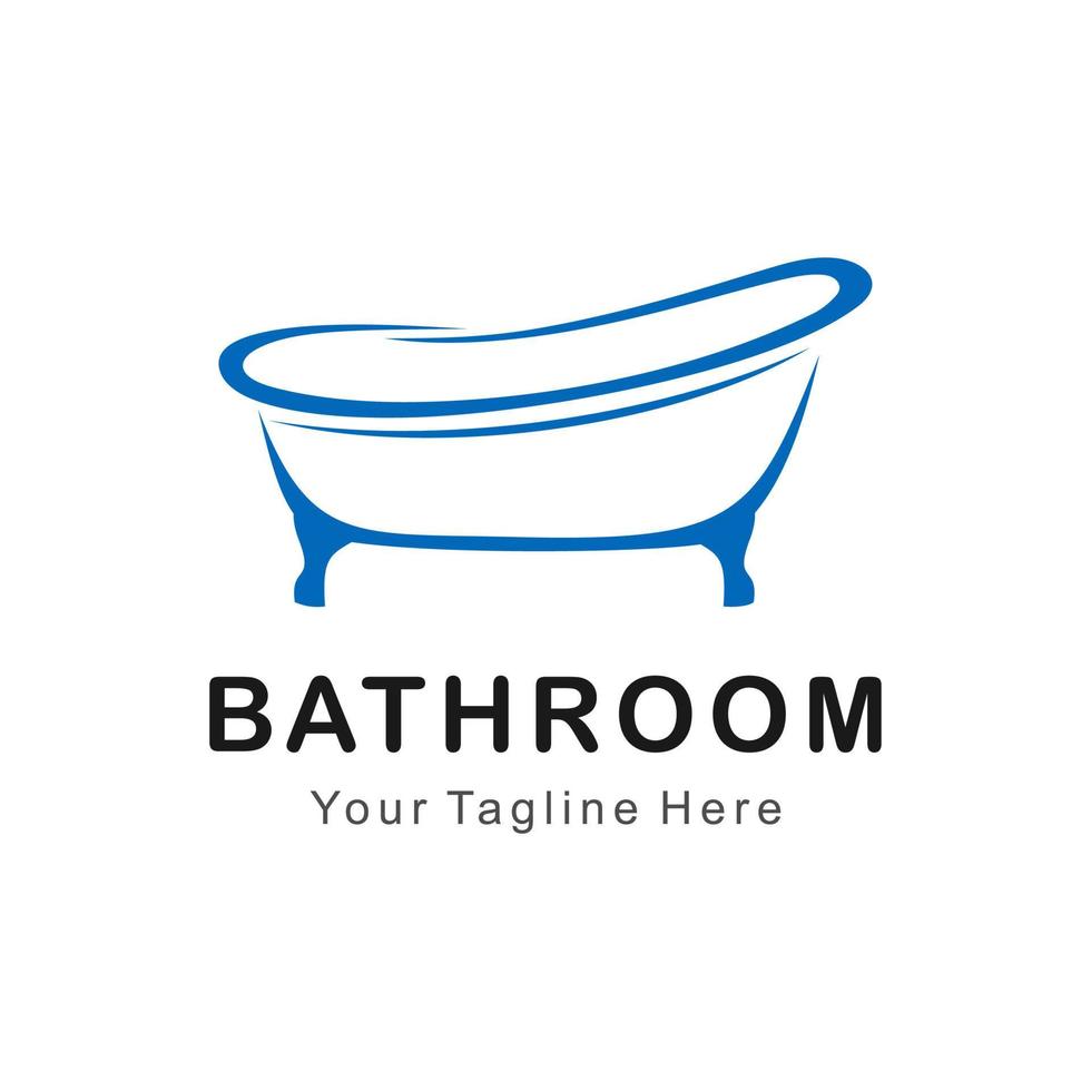 Badewanne-Vektor-Logo vektor