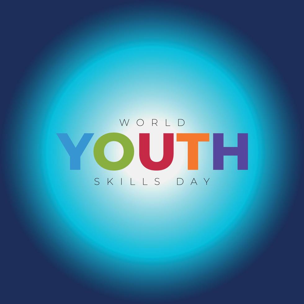 World Youth Skills Day illustration vektor