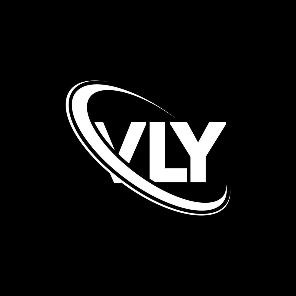 vly-Logo. vly Brief. vly Brief-Logo-Design. Initialen vly Logo verbunden mit Kreis und Monogramm-Logo in Großbuchstaben. vly typografie für technologie-, geschäfts- und immobilienmarke. vektor