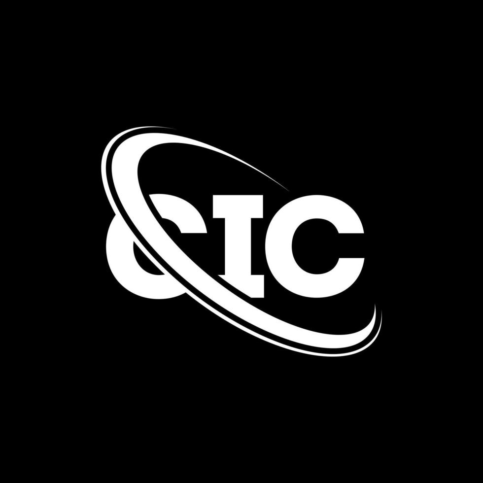 cic logotyp. cic brev. cic brev logotyp design. initialer cic logotyp länkad med cirkel och versaler monogram logotyp. cic typografi för teknik, företag och fastighetsmärke. vektor