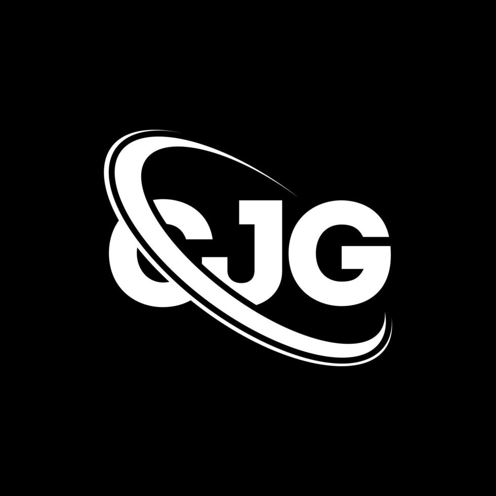 cjg logotyp. cjg brev. cjg letter logotyp design. initialer cjg logotyp länkad med cirkel och versaler monogram logotyp. cjg typografi för teknik, företag och fastighetsmärke. vektor