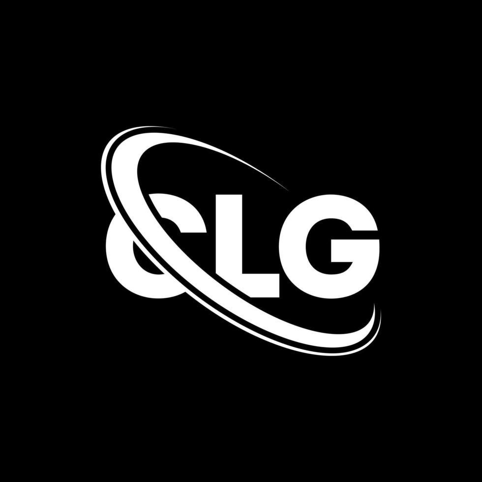 clg-Logo. clg-Brief. clg-Buchstaben-Logo-Design. CLG-Logo mit Initialen, verbunden mit Kreis und Monogramm-Logo in Großbuchstaben. clg-typografie für technologie-, geschäfts- und immobilienmarke. vektor
