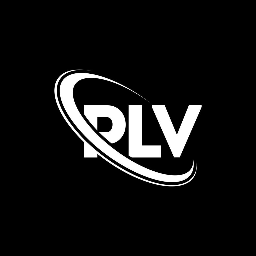 plv logotyp. plv brev. plv bokstavslogotypdesign. initialer plv logotyp länkad med cirkel och versaler monogram logotyp. plv typografi för teknik, företag och fastighetsmärke. vektor