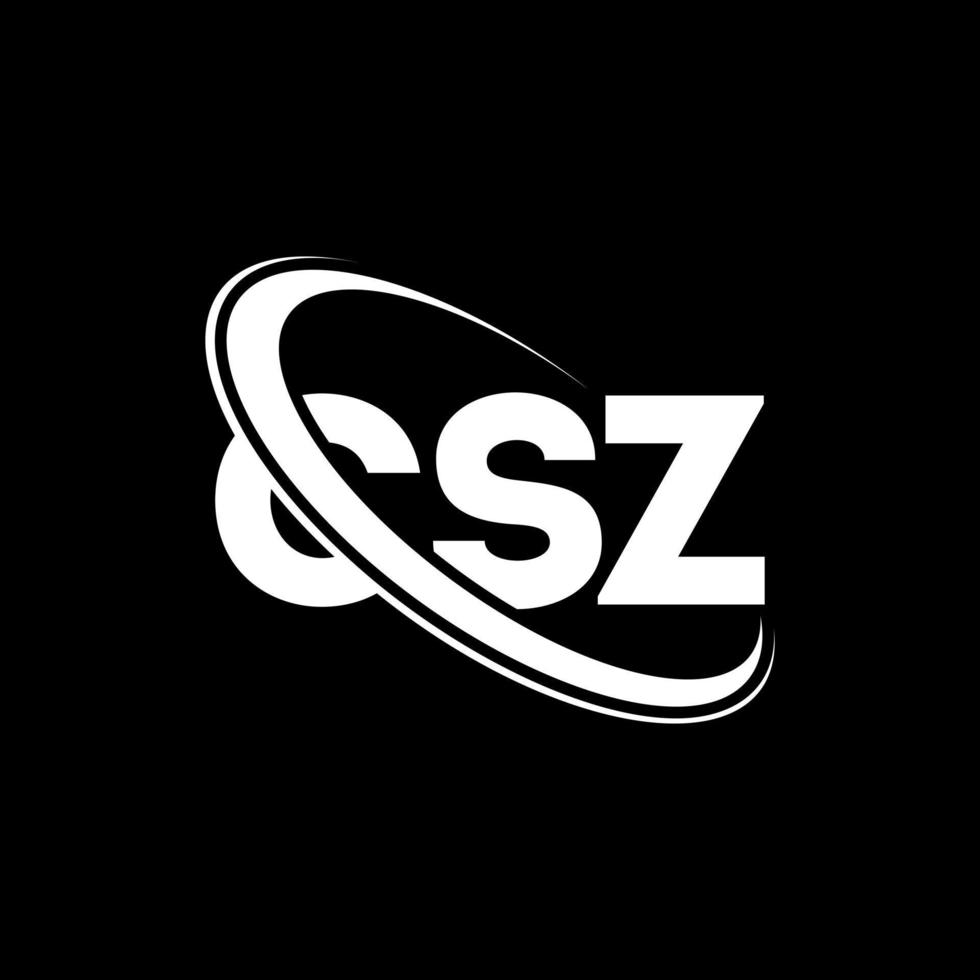 csz logotyp. csz bokstav. csz bokstavslogotypdesign. initialer csz logotyp länkad med cirkel och versaler monogram logotyp. csz typografi för teknik, företag och fastighetsmärke. vektor