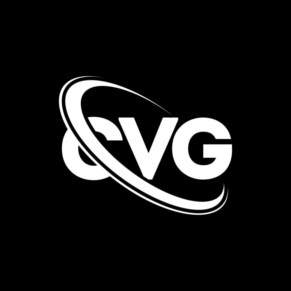 cvg-Logo. cvg-Brief. cvg-Buchstaben-Logo-Design. initialen cvg-logo verbunden mit kreis und monogramm-logo in großbuchstaben. cvg-typografie für technologie-, geschäfts- und immobilienmarke. vektor
