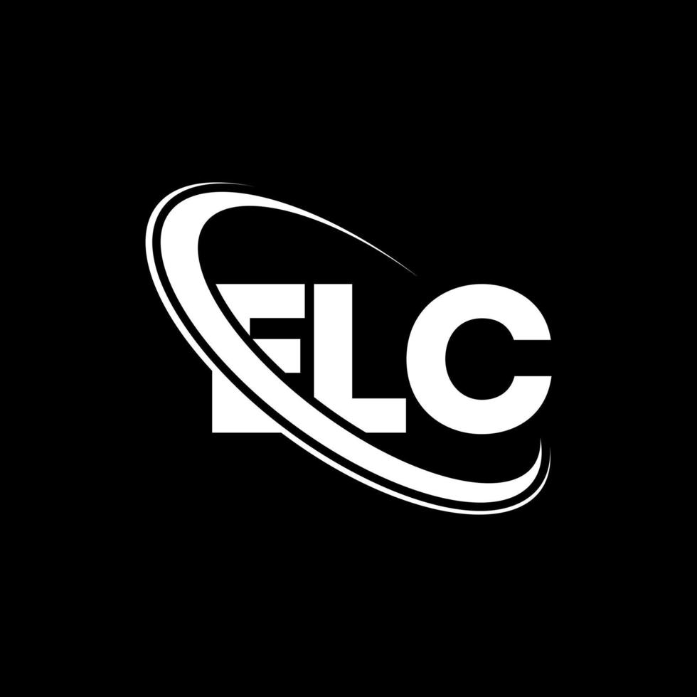 elc logotyp. elc brev. elc bokstavslogotypdesign. initialer elc logotyp länkad med cirkel och versaler monogram logotyp. elc typografi för teknik, företag och fastighetsmärke. vektor