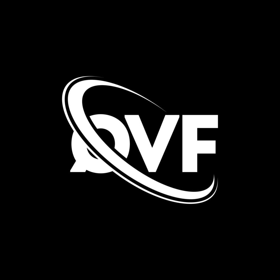 qvf logotyp. qvf brev. qvf bokstavslogotypdesign. initialer qvf logotyp länkad med cirkel och versaler monogram logotyp. qvf typografi för teknik, företag och fastighetsmärke. vektor