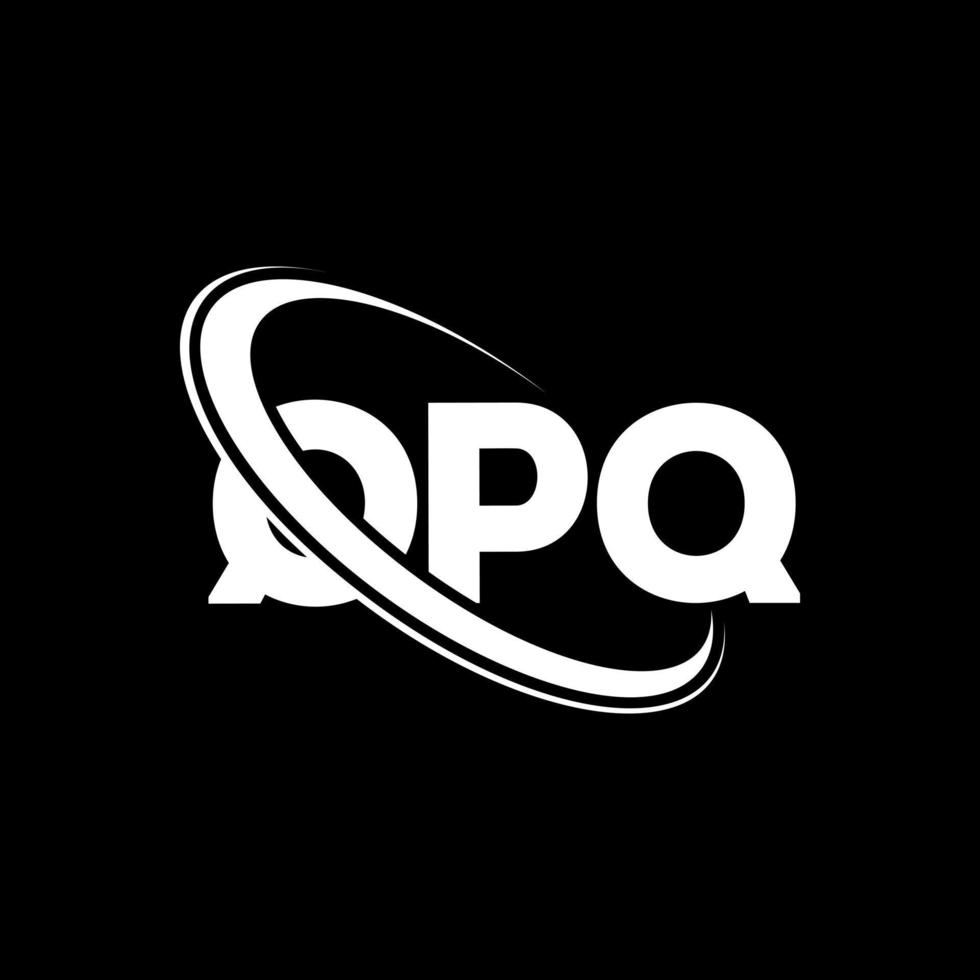 qpq logotyp. qpq bokstav. qpq bokstavslogotypdesign. initialer qpq logotyp länkad med cirkel och versaler monogram logotyp. qpq typografi för teknik, affärs- och fastighetsmärke. vektor