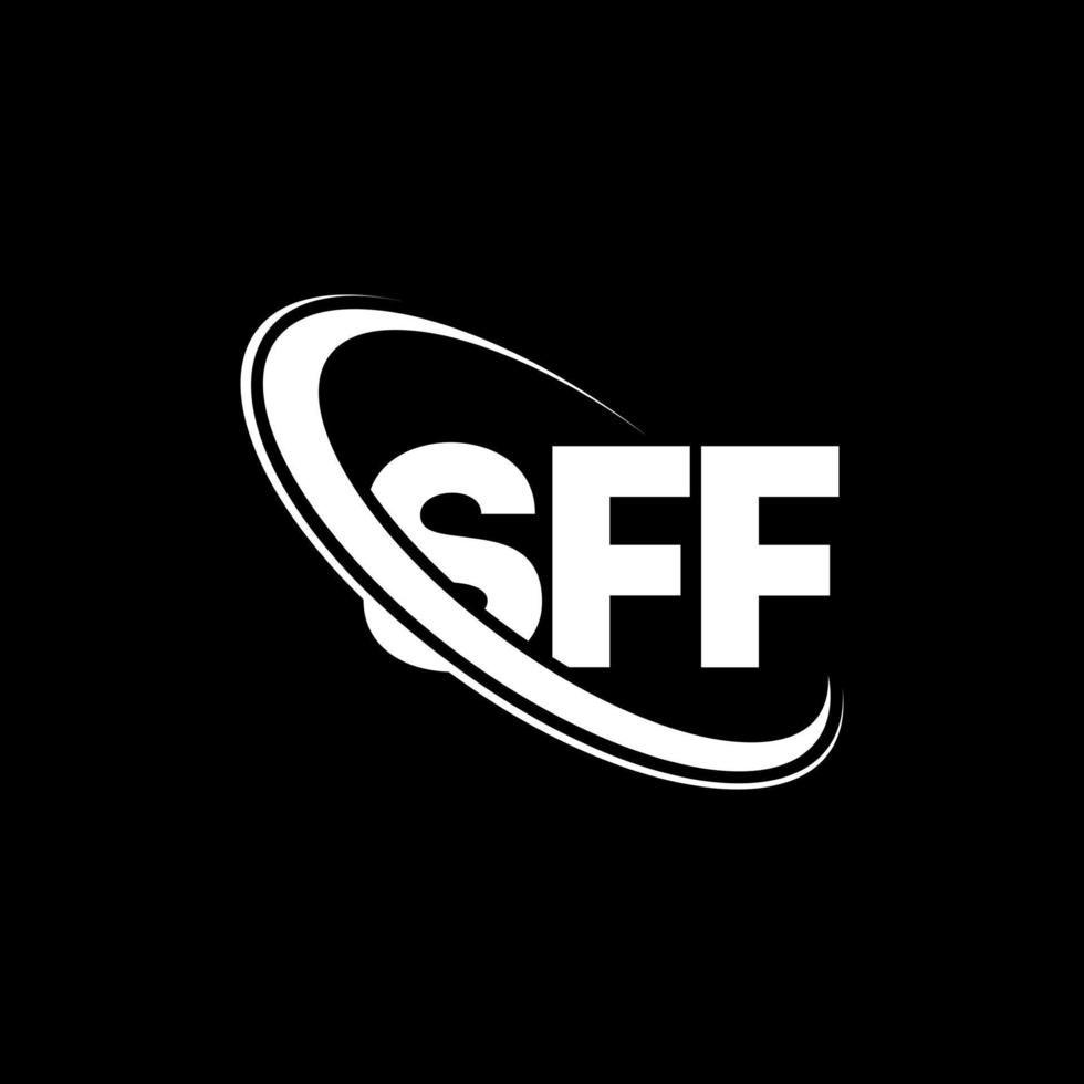 sff logotyp. sff brev. sff brev logotyp design. initialer sff logotyp länkad med cirkel och versaler monogram logotyp. sff typografi för teknik, företag och fastighetsmärke. vektor