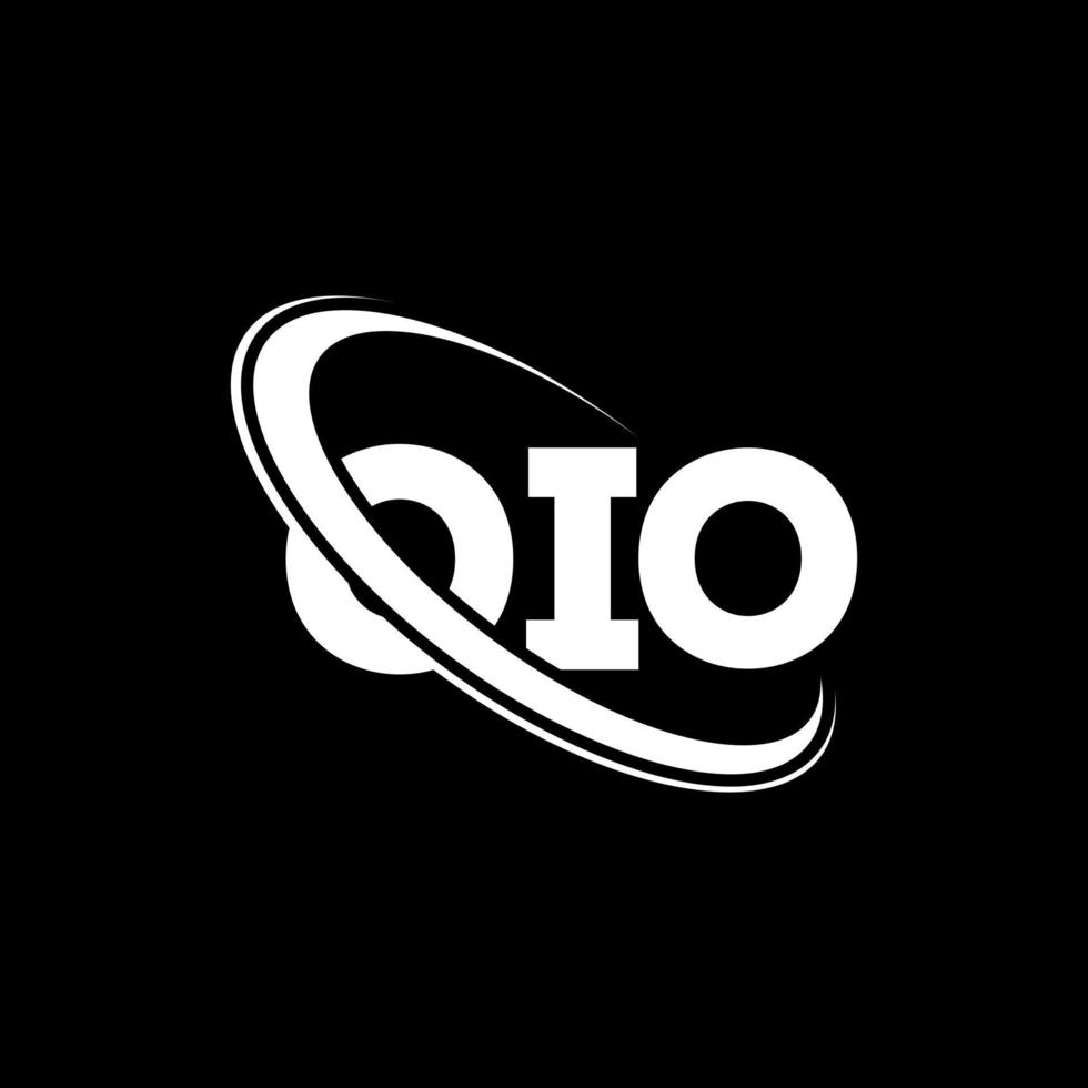 oio logotyp. oio brev. oio bokstavslogotypdesign. initialer oio logotyp länkad med cirkel och versaler monogram logotyp. oio typografi för teknik, företag och fastighetsmärke. vektor