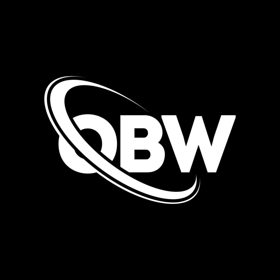 obw logotyp. obw brev. obw brev logotyp design. initialer obw logotyp länkad med cirkel och versaler monogram logotyp. obw typografi för teknik, företag och fastighetsmärke. vektor