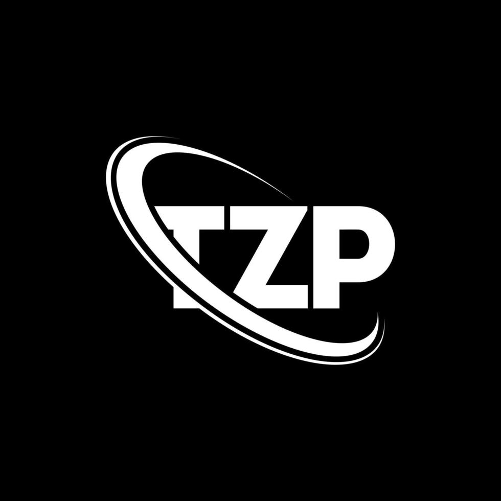 tzp logotyp. tzp brev. tzp brev logotyp design. initialer tzp logotyp länkad med cirkel och versaler monogram logotyp. tzp typografi för teknik, företag och fastighetsmärke. vektor