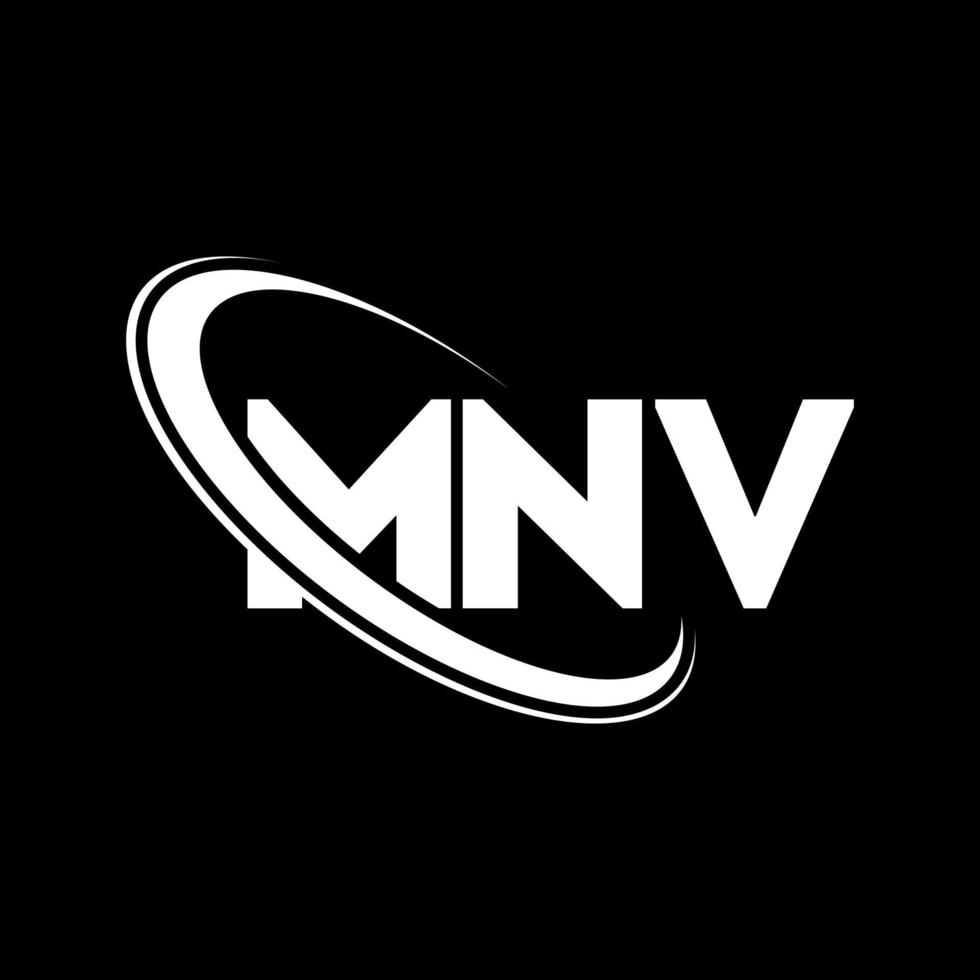 mnv logotyp. mnv brev. mnv brev logotyp design. initialer mnv logotyp länkad med cirkel och versaler monogram logotyp. mnv typografi för teknik, företag och fastighetsmärke. vektor