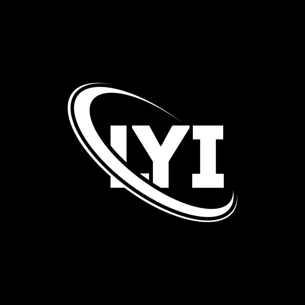 lyi-Logo. Lyi-Brief. lyi-Brief-Logo-Design. Initialen-Lyi-Logo, verbunden mit Kreis und Monogramm-Logo in Großbuchstaben. lyi-typografie für technologie-, geschäfts- und immobilienmarke. vektor