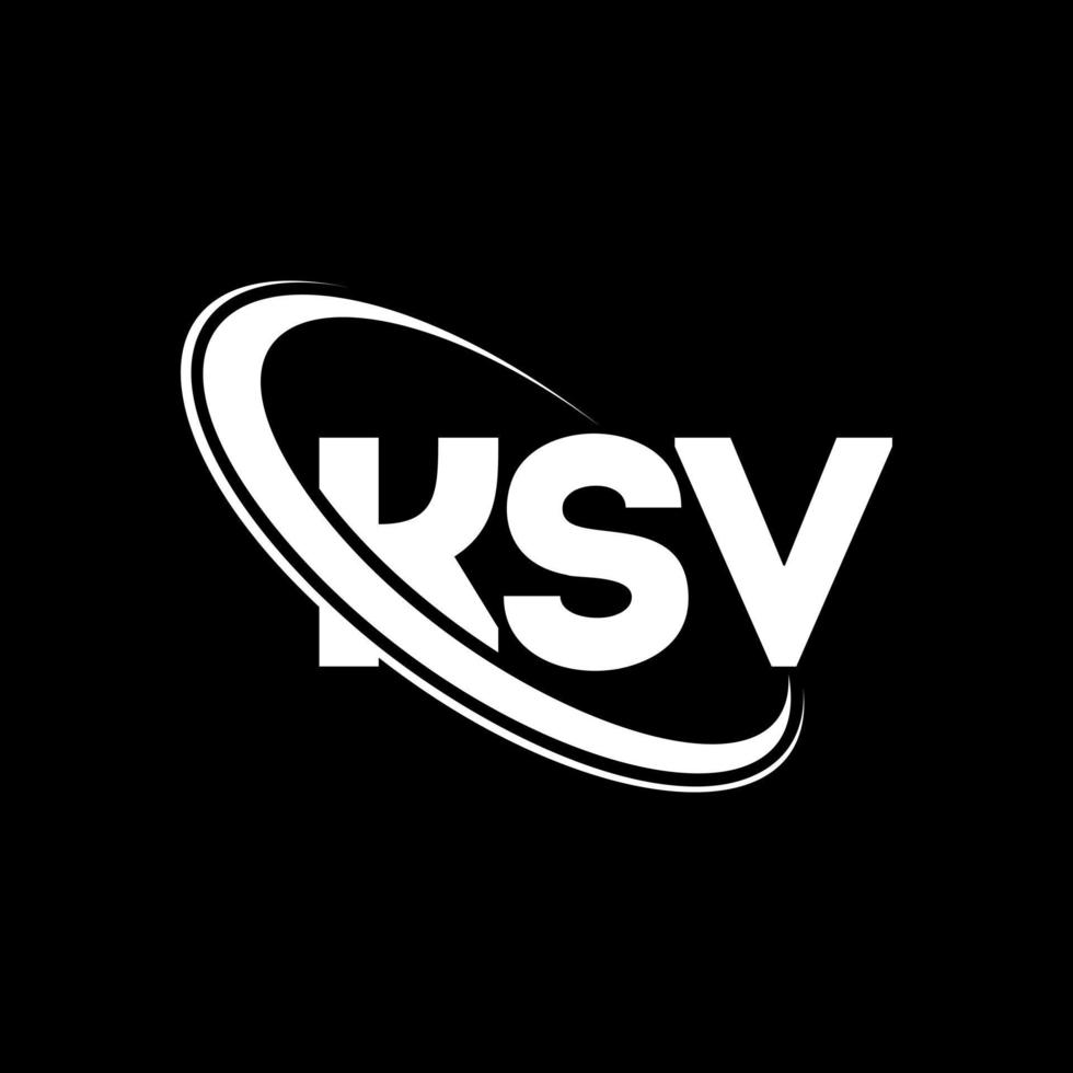 ksv logotyp. ksv brev. ksv bokstavslogotypdesign. initialer ksv logotyp länkad med cirkel och versaler monogram logotyp. ksv typografi för teknik, företag och fastighetsmärke. vektor