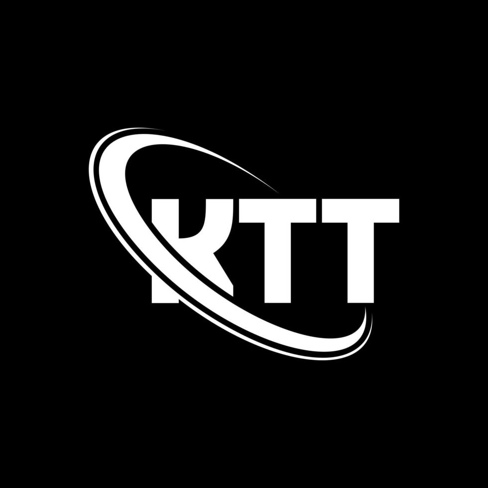 ktt logotyp. ktt brev. ktt brev logotyp design. initialer ktt logotyp länkad med cirkel och versaler monogram logotyp. ktt typografi för teknik, företag och fastighetsmärke. vektor