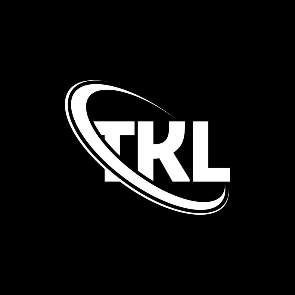 tkl logotyp. tkl brev. tkl bokstavslogotypdesign. initialer tkl logotyp länkad med cirkel och versaler monogram logotyp. tkl typografi för teknik, företag och fastighetsmärke. vektor