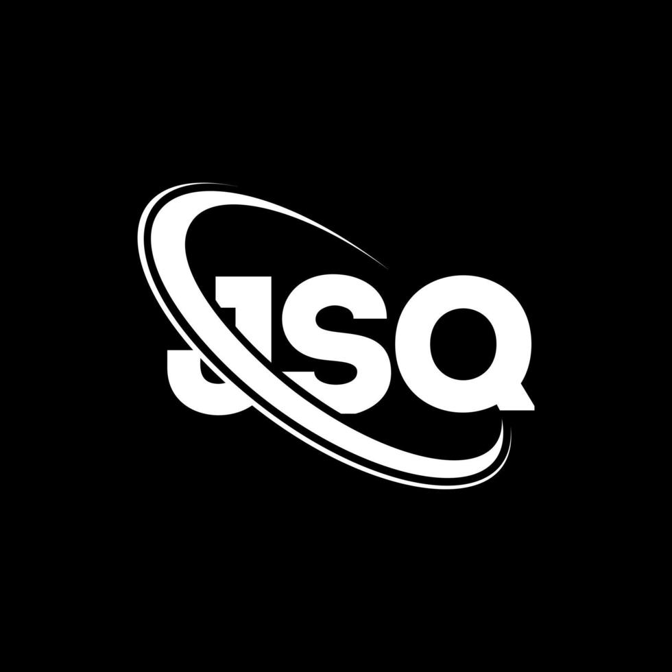 jsq-Logo. jsq-Brief. jsq-Buchstaben-Logo-Design. Initialen jsq-Logo verbunden mit Kreis und Monogramm-Logo in Großbuchstaben. jsq-typografie für technologie-, geschäfts- und immobilienmarke. vektor