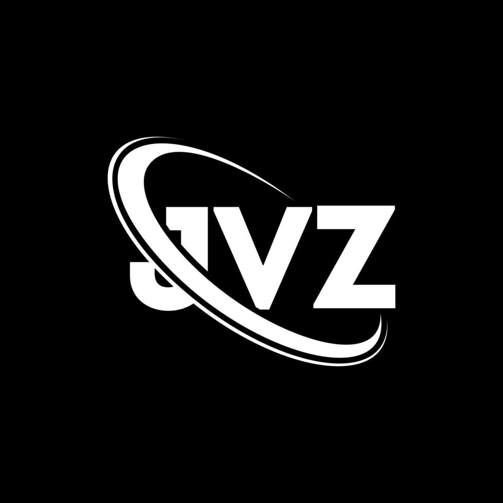 jvz-Logo. jvz brief. jvz-Brief-Logo-Design. Initialen jvz-Logo verbunden mit Kreis und Monogramm-Logo in Großbuchstaben. jvz Typografie für Technologie-, Geschäfts- und Immobilienmarke. vektor