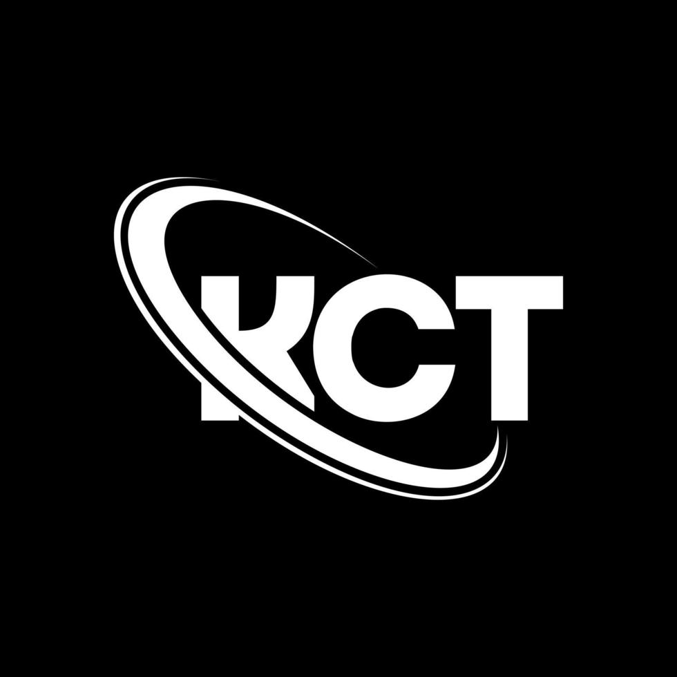 kct logotyp. kct brev. kct brev logotyp design. initialer kct logotyp länkad med cirkel och versaler monogram logotyp. kct typografi för teknik, företag och fastighetsmärke. vektor