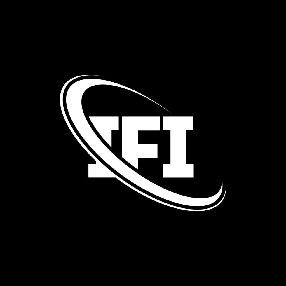 ifi-Logo. ifi-Brief. ifi-Brief-Logo-Design. Initialen ifi-Logo verbunden mit Kreis und Monogramm-Logo in Großbuchstaben. ifi-typografie für technologie-, geschäfts- und immobilienmarke. vektor