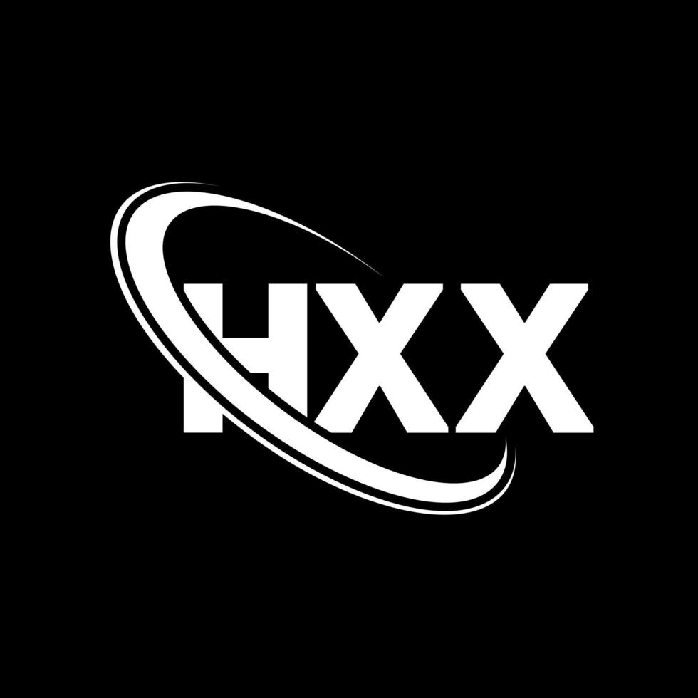 hxx logotyp. hxx bokstav. hxx bokstavslogotypdesign. initialer hxx logotyp länkad med cirkel och versaler monogram logotyp. hxx typografi för teknik, företag och fastighetsmärke. vektor
