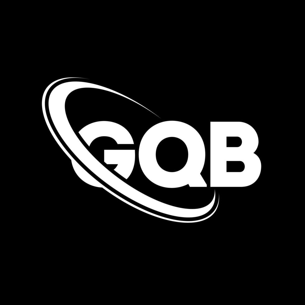 gqb logotyp. gqb bokstav. gqb bokstavslogotypdesign. initialer gqb logotyp länkad med cirkel och versaler monogram logotyp. gqb-typografi för teknik-, affärs- och fastighetsmärke. vektor