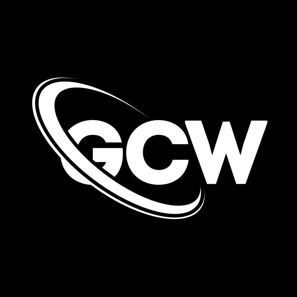 GCW-Logo. gcw-Brief. GCW-Brief-Logo-Design. Initialen GCW-Logo verbunden mit Kreis und Monogramm-Logo in Großbuchstaben. GCW-Typografie für Technologie-, Geschäfts- und Immobilienmarken. vektor