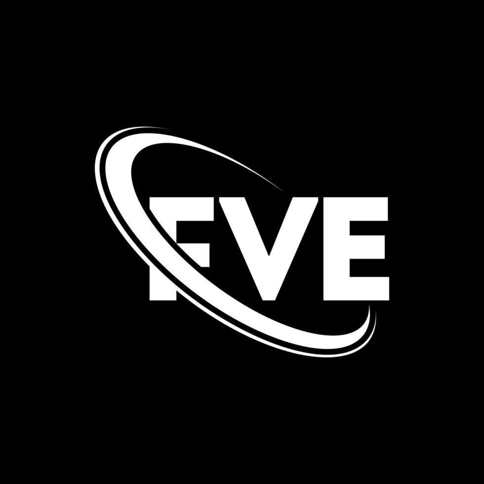 fve logotyp. fem bokstav. fve bokstavs logotypdesign. initialer fve logotyp länkad med cirkel och versaler monogram logotyp. fve typografi för teknik, företag och fastighetsmärke. vektor