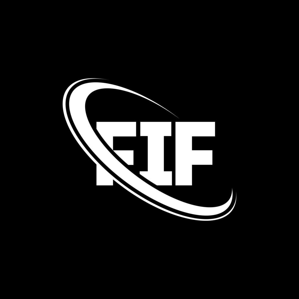 fif-Logo. fünf Buchstaben. Logo-Design mit fünf Buchstaben. Initialen fif-Logo verbunden mit Kreis und Monogramm-Logo in Großbuchstaben. fif-typografie für technologie-, geschäfts- und immobilienmarke. vektor