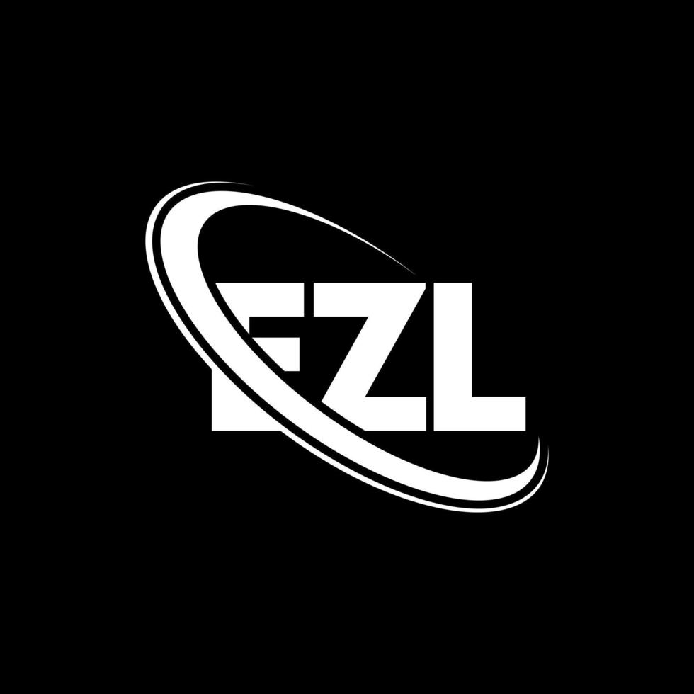 ezl logotyp. ezl brev. ezl brev logotyp design. initialer ezl logotyp länkad med cirkel och versaler monogram logotyp. ezl typografi för teknik, företag och fastighetsmärke. vektor