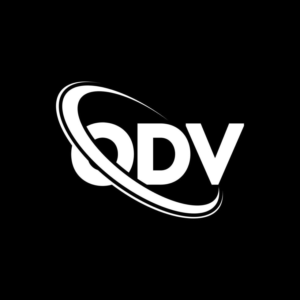 odv logotyp. odv brev. odv brev logotyp design. initialer odv logotyp länkad med cirkel och versaler monogram logotyp. odv typografi för teknik, företag och fastighetsmärke. vektor