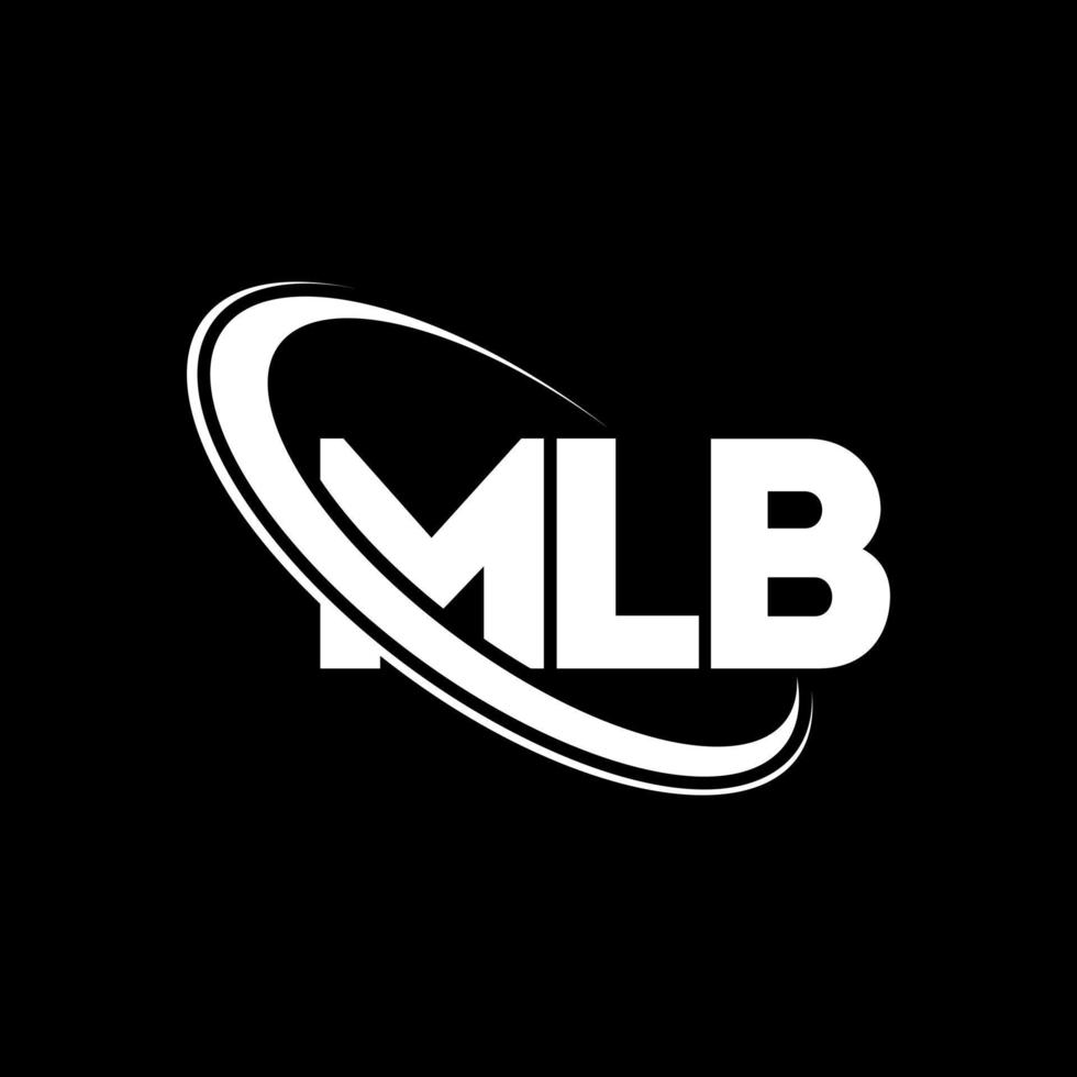 mlb-Logo. mlb-Brief. MLB-Brief-Logo-Design. MLB-Logo mit Initialen, verbunden mit Kreis und Monogramm-Logo in Großbuchstaben. mlb-typografie für technologie-, geschäfts- und immobilienmarke. vektor