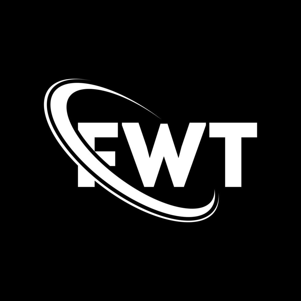 fwt logotyp. fwt brev. fwt brev logotyp design. initialer fwt logotyp länkad med cirkel och versaler monogram logotyp. fwt typografi för teknik, företag och fastighetsmärke. vektor