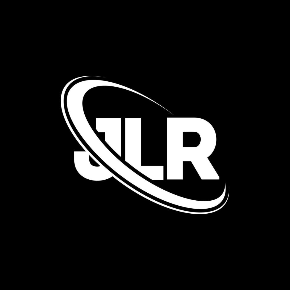 jlr-Logo. jlr brief. JLR-Brief-Logo-Design. Initialen jlr-Logo verbunden mit Kreis und Monogramm-Logo in Großbuchstaben. jlr typografie für technologie-, geschäfts- und immobilienmarke. vektor