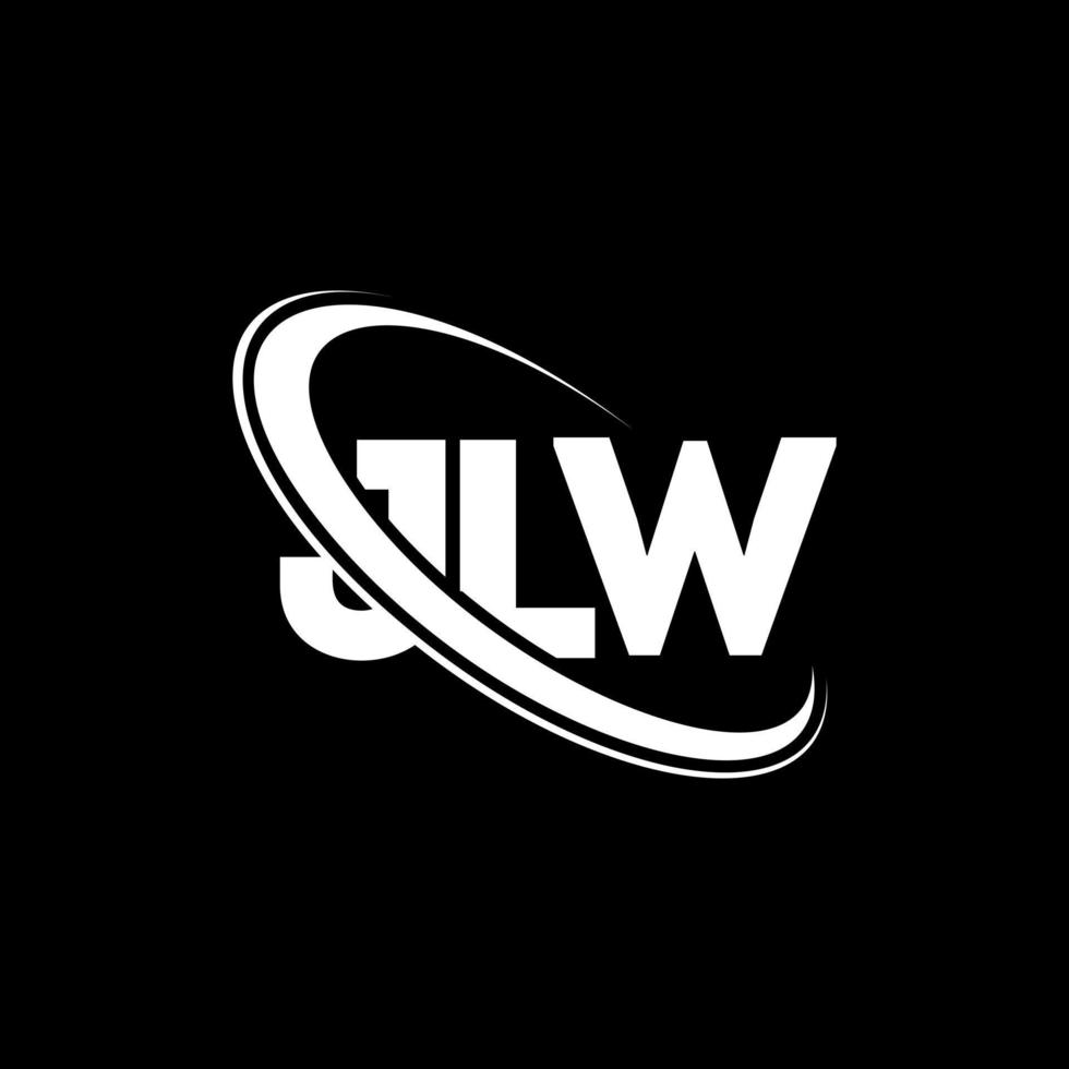 jlw-Logo. jw brief. jlw-Buchstaben-Logo-Design. Initialen jlw-Logo verbunden mit Kreis und Monogramm-Logo in Großbuchstaben. jlw typografie für technologie-, geschäfts- und immobilienmarke. vektor
