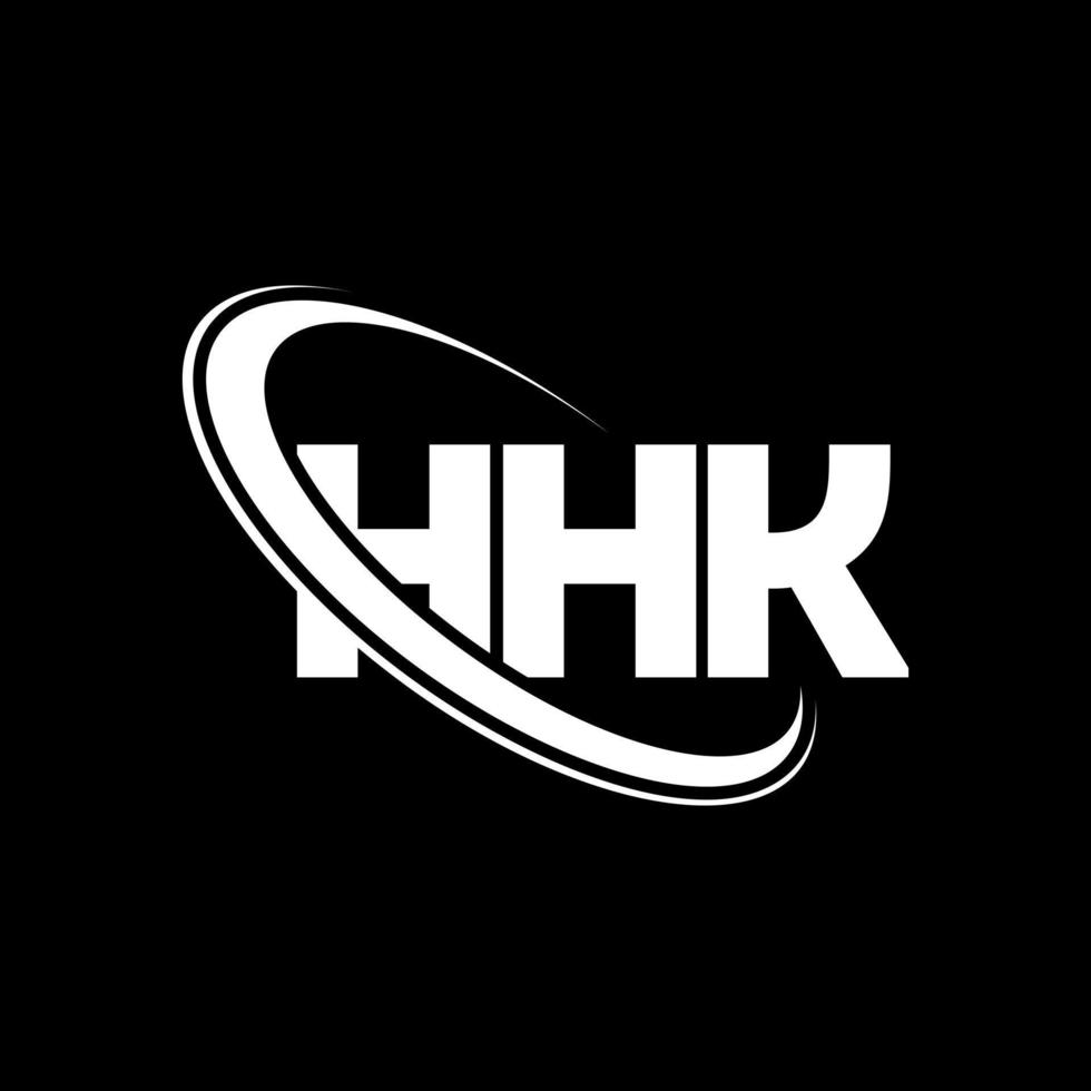 hhk logotyp. hhk brev. hhk bokstavslogotypdesign. initialer hhk logotyp länkad med cirkel och versaler monogram logotyp. hhk typografi för teknik, företag och fastighetsmärke. vektor