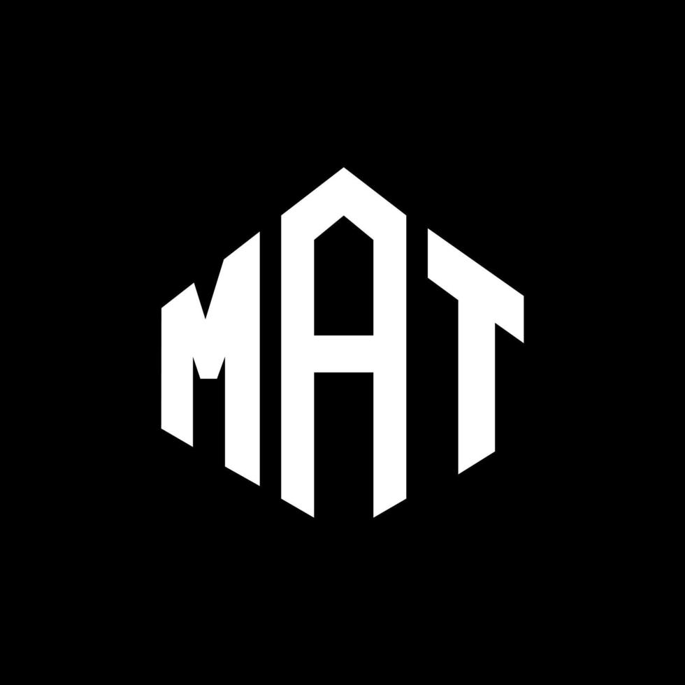 Mattbuchstabe-Logo-Design mit Polygonform. mattes Polygon- und Würfelform-Logo-Design. Matte Sechseck-Vektor-Logo-Vorlage in weißen und schwarzen Farben. mattes monogramm, geschäfts- und immobilienlogo. vektor