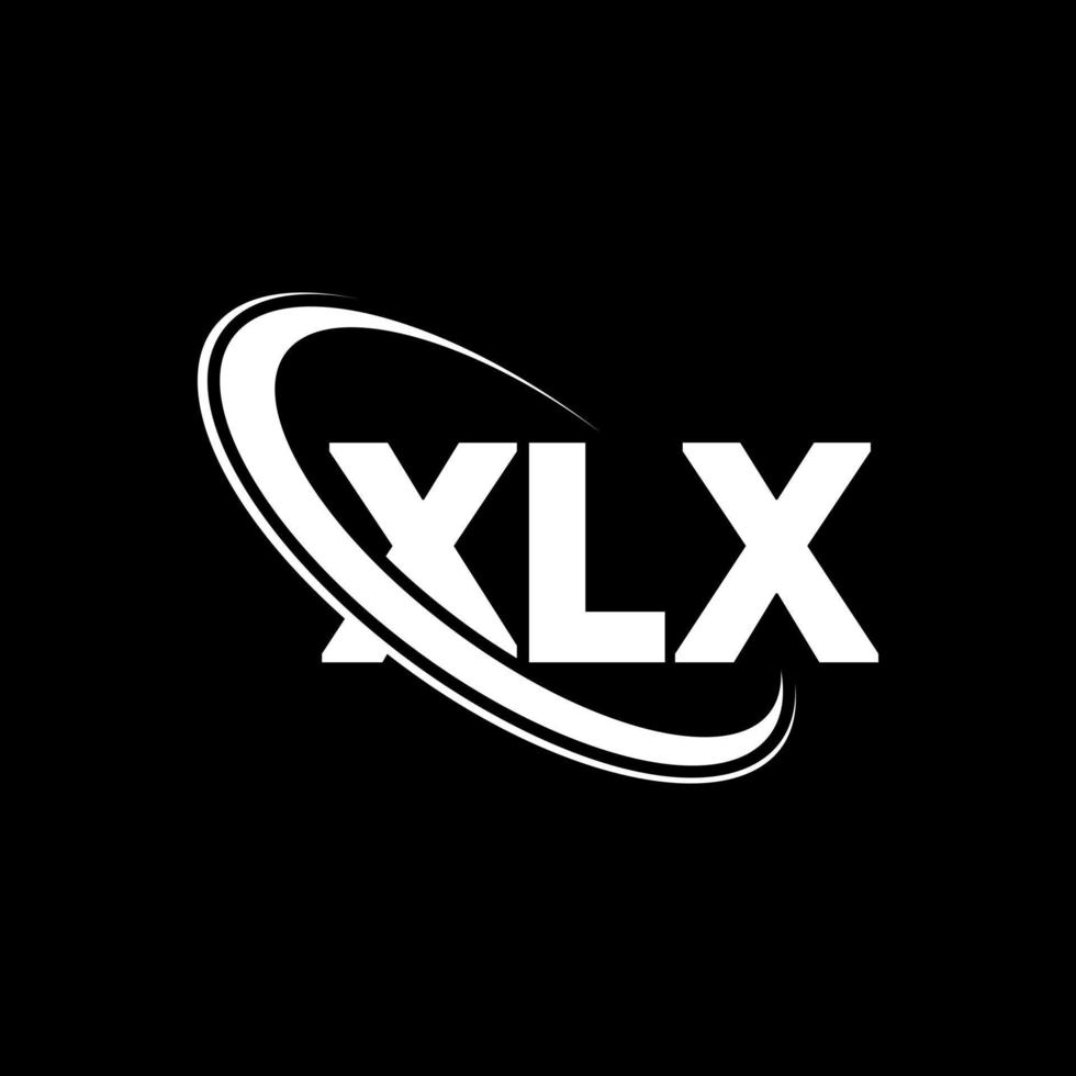 xlx logotyp. xlx bokstav. xlx bokstavslogotypdesign. initialer xlx logotyp länkad med cirkel och versaler monogram logotyp. xlx typografi för teknik, företag och fastighetsmärke. vektor