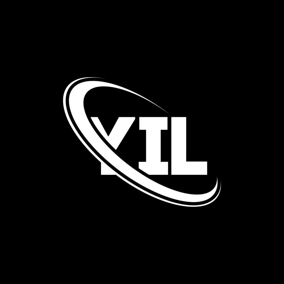 yil logotyp. yil bokstav. yil bokstavslogotypdesign. initialer yil logotyp länkad med cirkel och versaler monogram logotyp. yil typografi för teknik, affärs- och fastighetsmärke. vektor