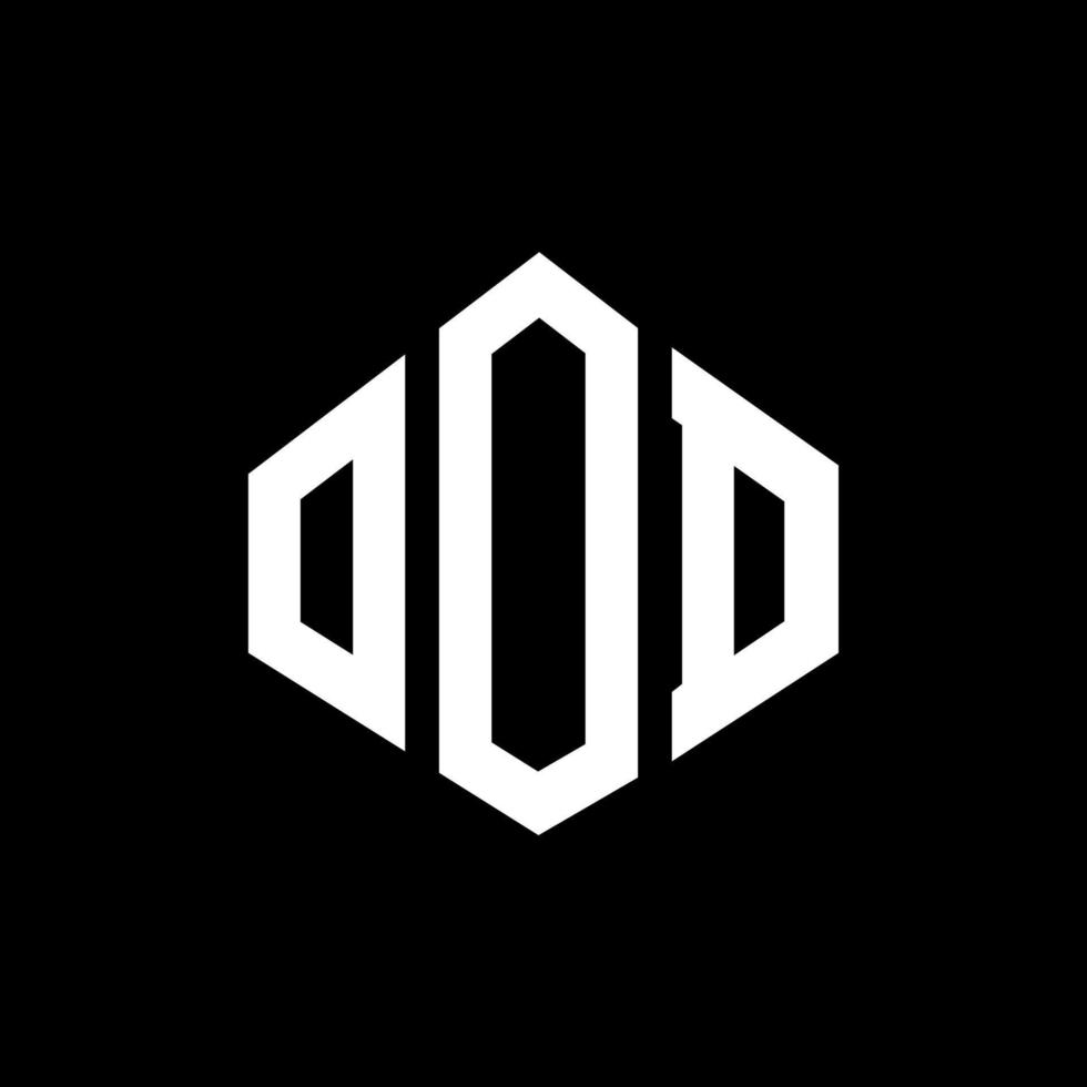 ood-Buchstaben-Logo-Design mit Polygonform. ood Polygon- und Würfelform-Logo-Design. ood Sechseck-Vektor-Logo-Vorlage in weißen und schwarzen Farben. ood-monogramm, geschäfts- und immobilienlogo. vektor