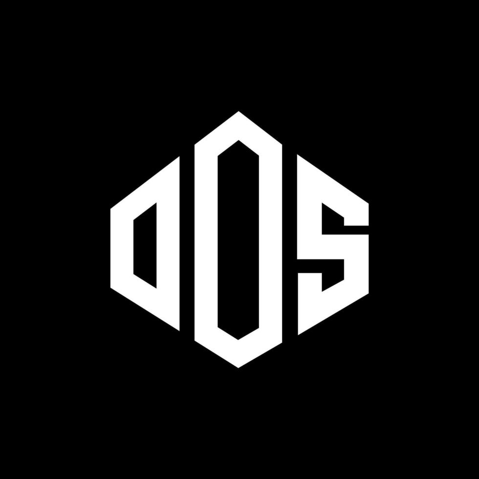 oos-Buchstaben-Logo-Design mit Polygonform. oos Polygon- und Würfelform-Logo-Design. oos Sechseck-Vektor-Logo-Vorlage in weißen und schwarzen Farben. oos-monogramm, geschäfts- und immobilienlogo. vektor