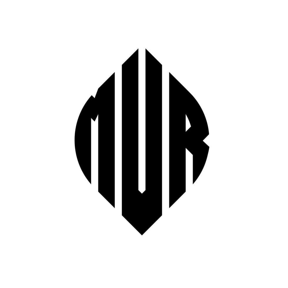 mvr-Kreisbuchstaben-Logo-Design mit Kreis- und Ellipsenform. mvr Ellipsenbuchstaben mit typografischem Stil. Die drei Initialen bilden ein Kreislogo. MVR-Kreis-Emblem abstrakter Monogramm-Buchstaben-Markierungsvektor. vektor