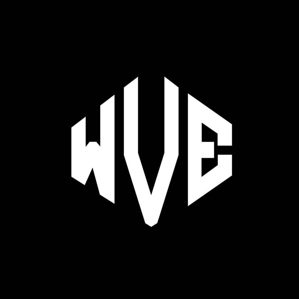 wve-Buchstaben-Logo-Design mit Polygonform. Logo-Design in WVE-Polygon- und Würfelform. wve Sechseck-Vektor-Logo-Vorlage in weißen und schwarzen Farben. wve monogramm, geschäfts- und immobilienlogo. vektor