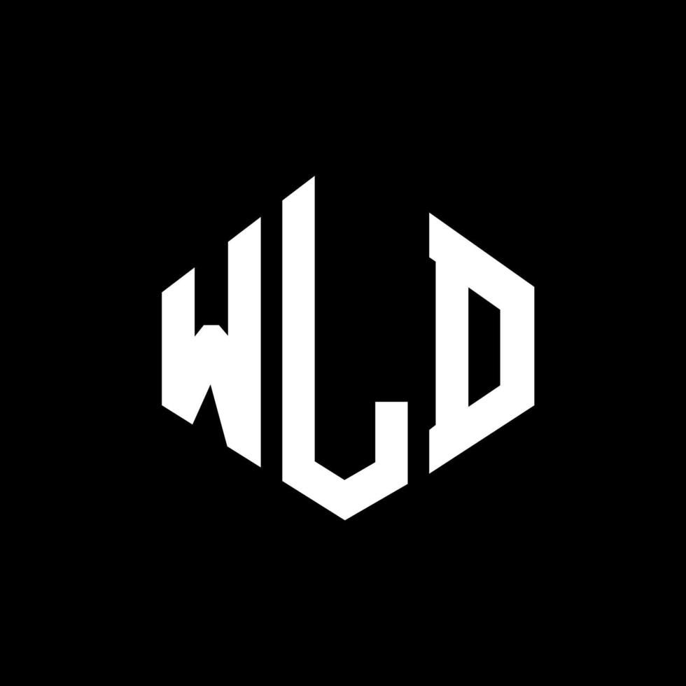 WLD-Brief-Logo-Design mit Polygonform. Wld-Polygon- und Würfelform-Logo-Design. wld Sechseck-Vektor-Logo-Vorlage in weißen und schwarzen Farben. wld-monogramm, geschäfts- und immobilienlogo. vektor