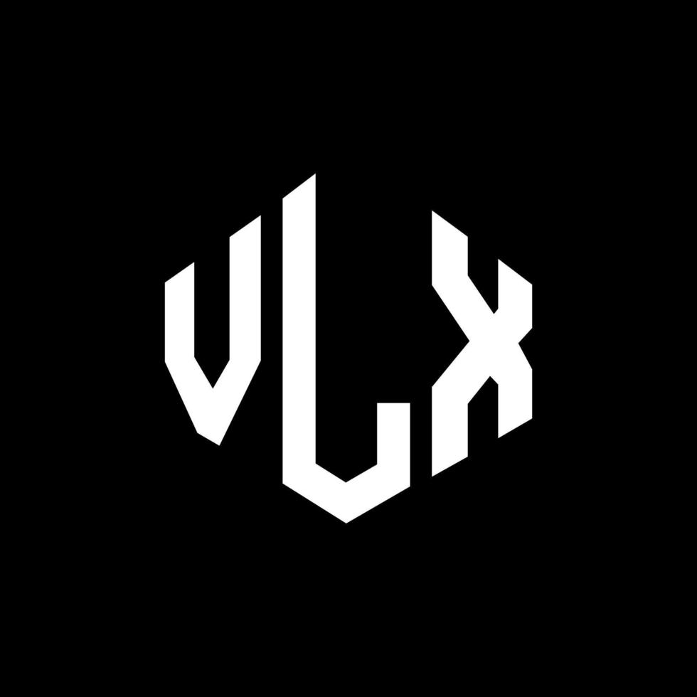 vlx-Buchstaben-Logo-Design mit Polygonform. vlx Logo-Design in Polygon- und Würfelform. vlx Sechseck-Vektor-Logo-Vorlage in weißen und schwarzen Farben. vlx-monogramm, geschäfts- und immobilienlogo. vektor