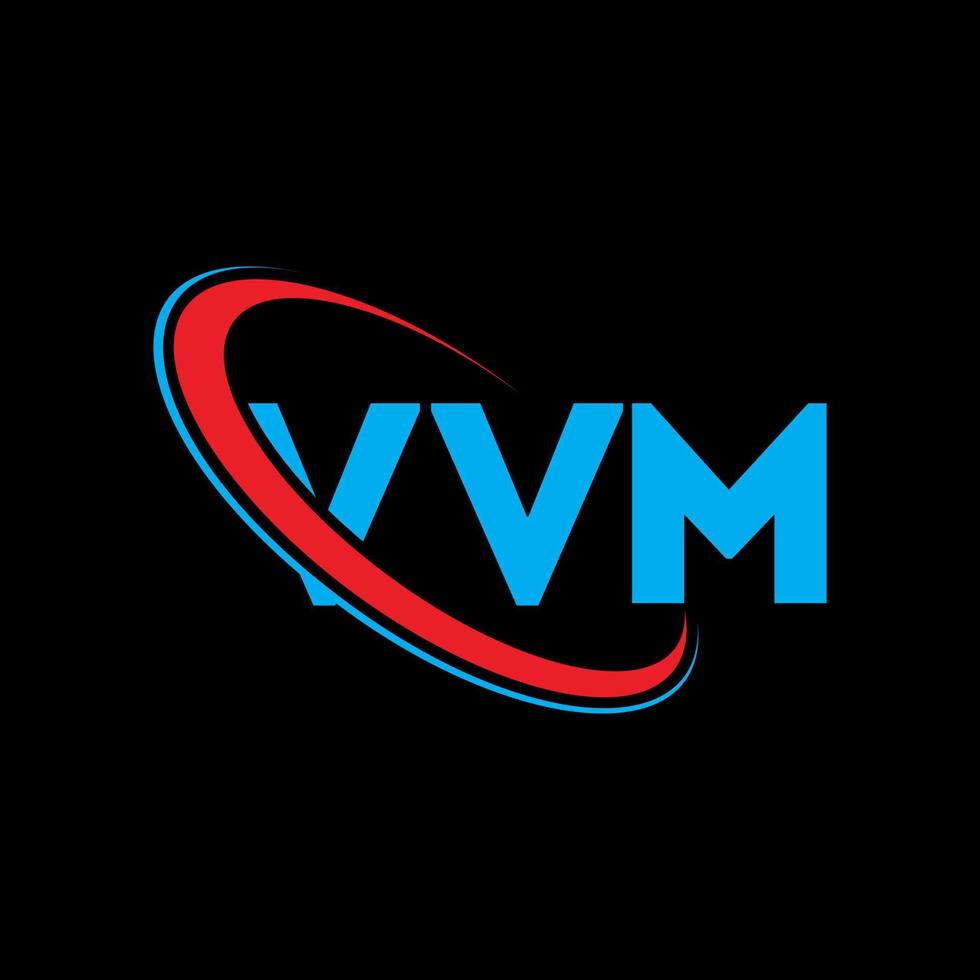 vvm-Logo. vv Brief. vvm-Brief-Logo-Design. Initialen vvm-Logo, verbunden mit Kreis und Monogramm-Logo in Großbuchstaben. vvm-Typografie für Technologie-, Geschäfts- und Immobilienmarke. vektor